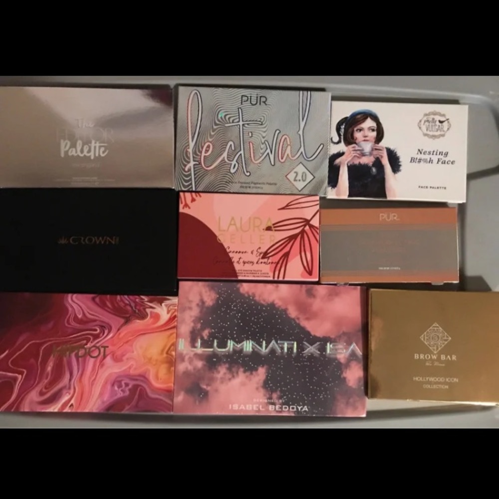 9 Brand new eye and face palettes unopened